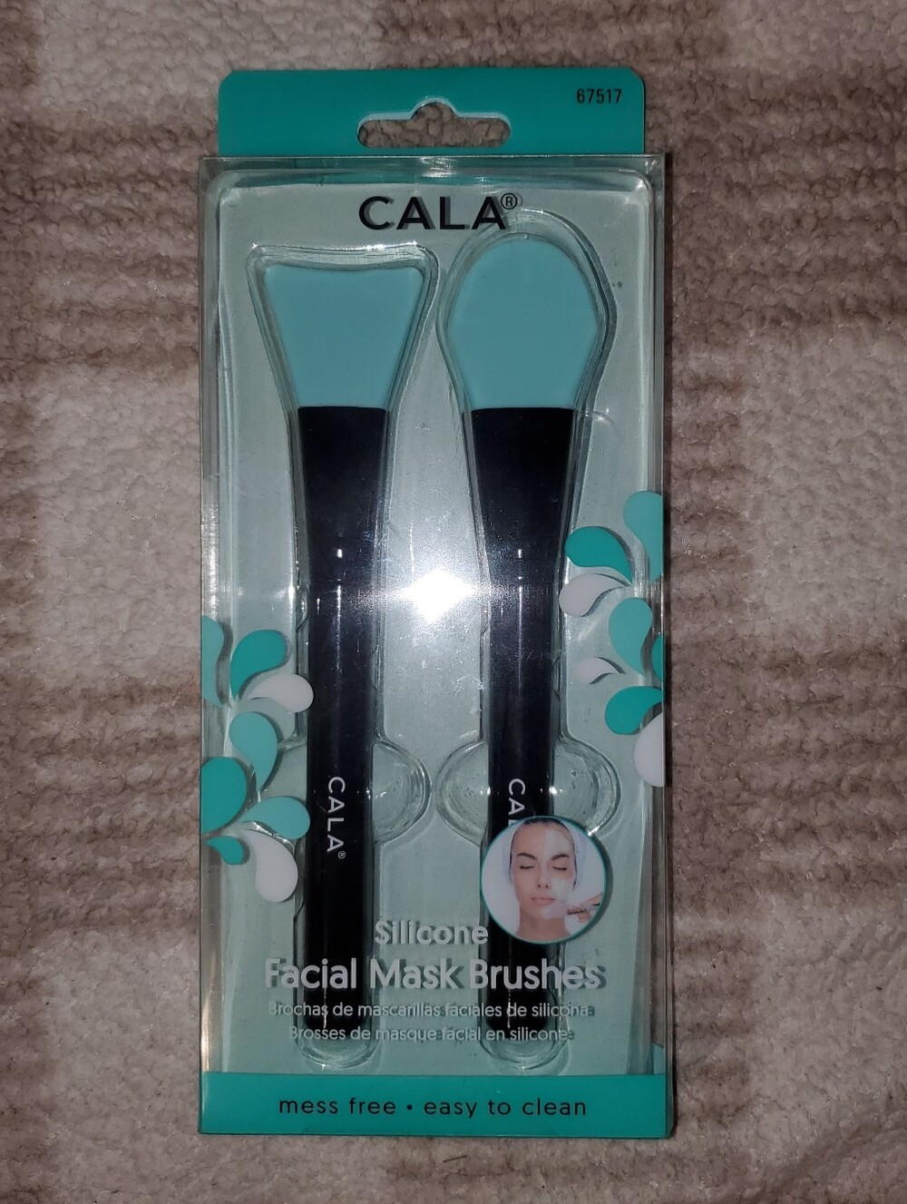 5 for $25 | NIB Cala Silcone Facial Mask Brushes Set *Minor Box Damage